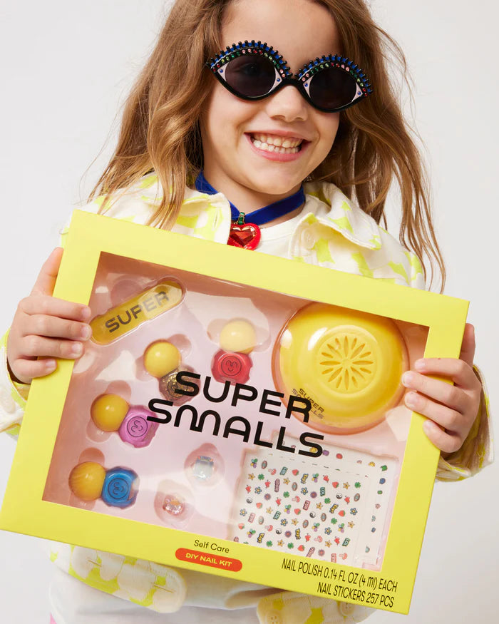 Girl with nail kit