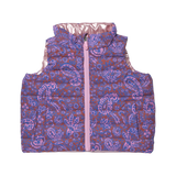Reversible Riley Vest - Paisley Vines