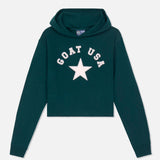 GOAT USA Kids' Star Cropped Hooded Sweatshirt