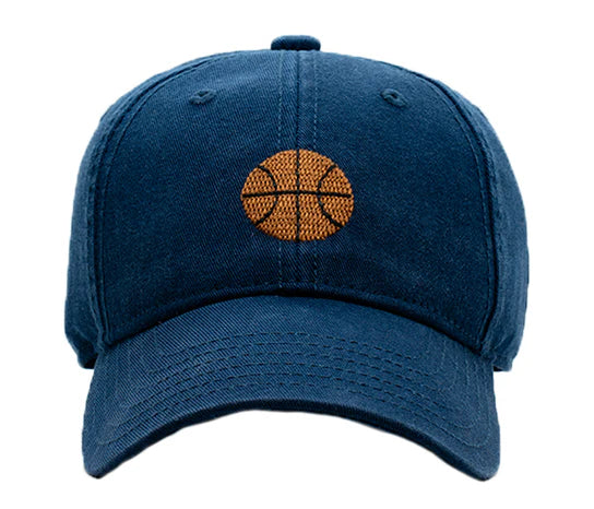 Navy hat with basketball