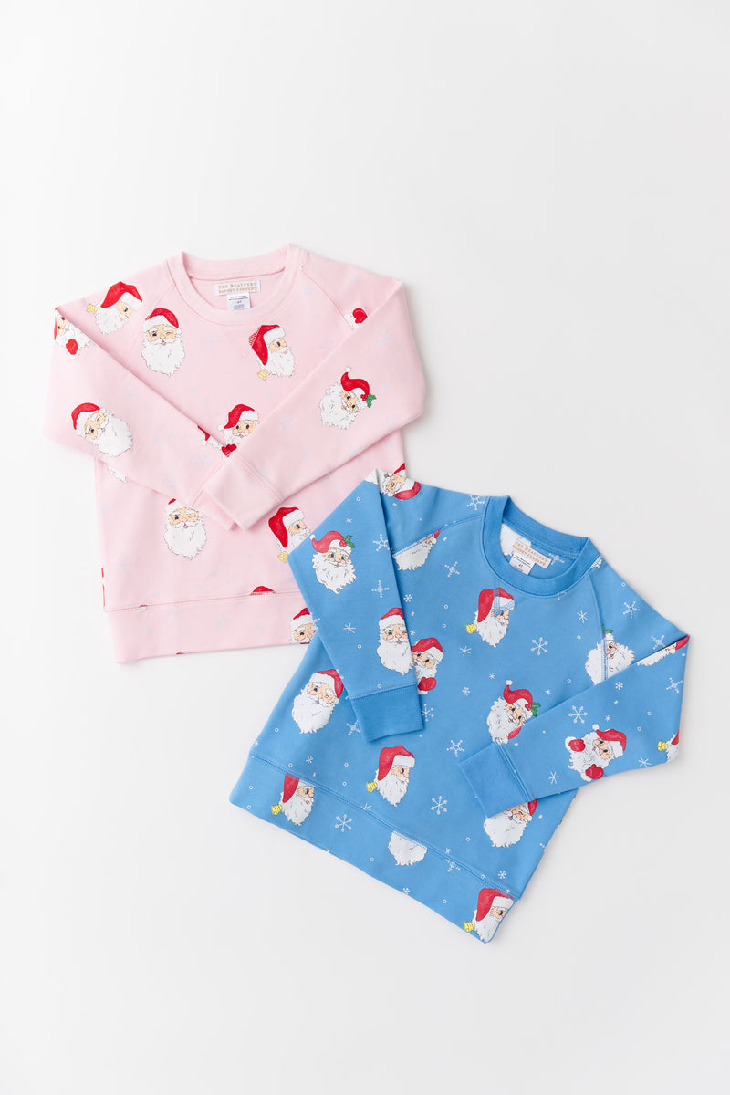Blue and pink Cassidy comfy crew Santa 
