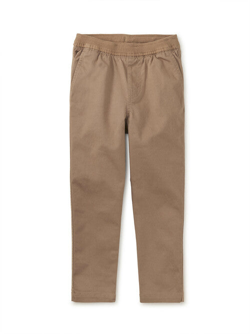 Twill pants in cappuccino 