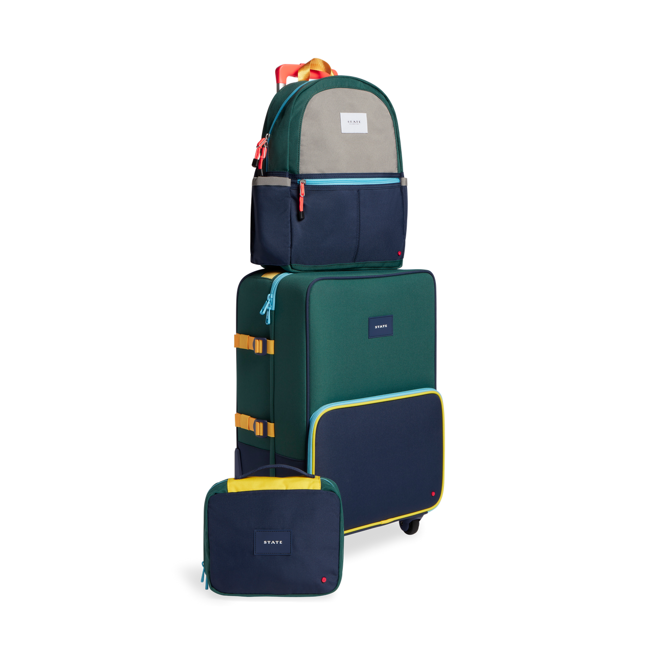 Logan Carry-On Blue Green Color Block