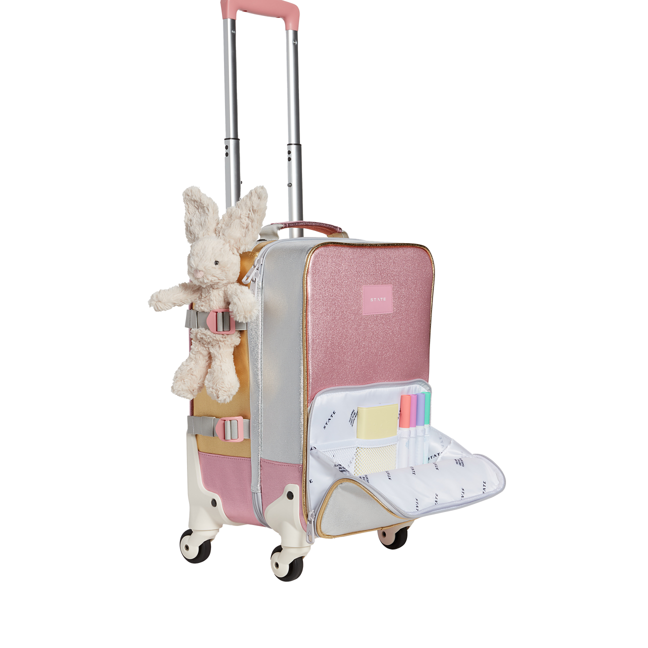 logan carryon pink metallic 