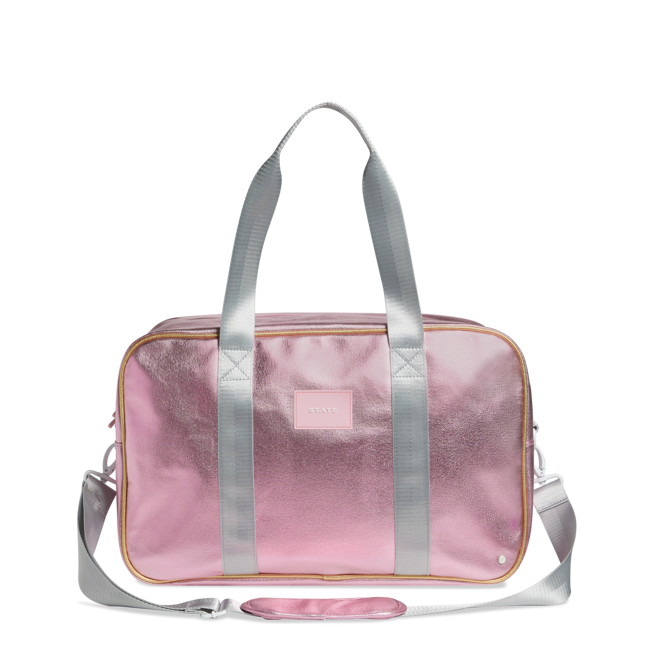 Rockaway Duffle in Pink Metallic