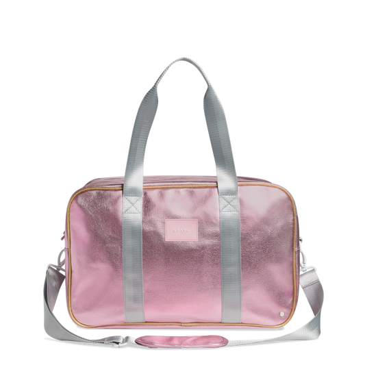 Rockaway Duffle in Pink Metallic