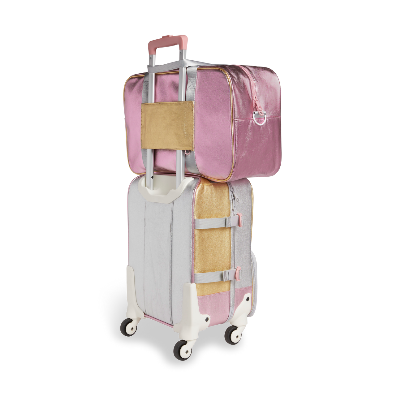 Rockaway Duffle in Pink Metallic