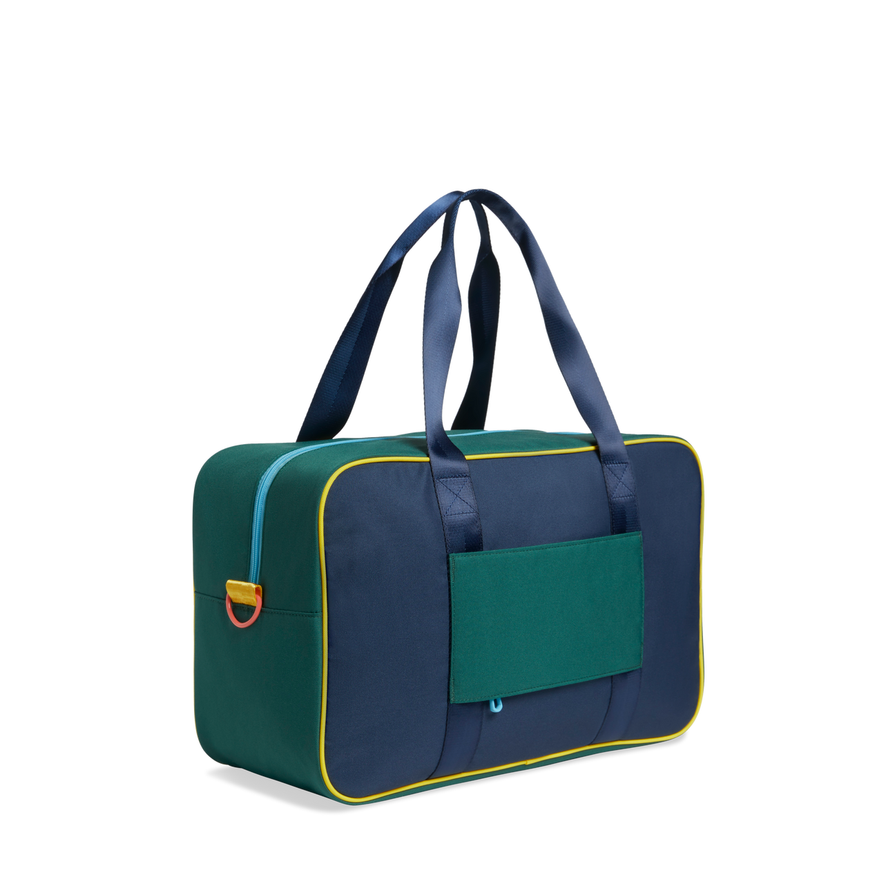 Rockaway Duffle in Navy Green Block