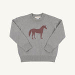 Isaac's Intarsia Sweater - Grantley Gray with Horse