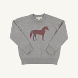 Isaac's Intarsia Sweater - Grantley Gray with Horse