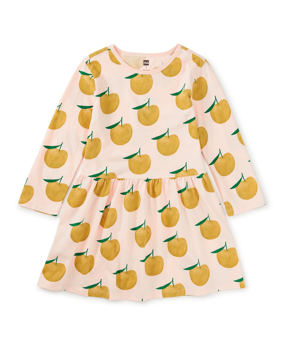 Pears Long Sleeve Skirted Dress