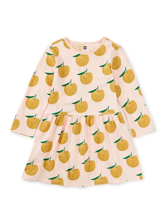 Pears Long Sleeve Skirted Dress