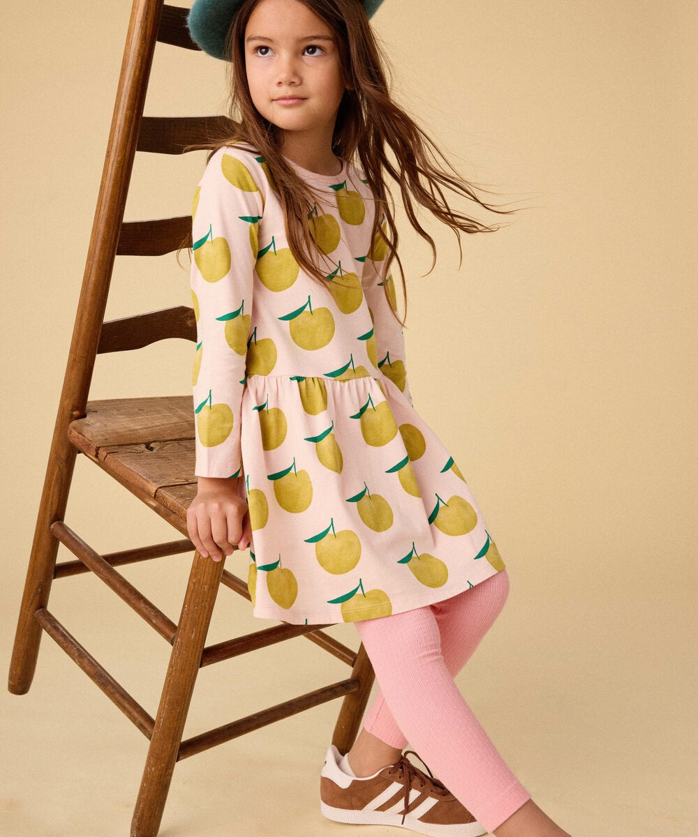Pears Long Sleeve Skirted Dress