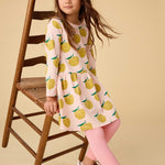 Pears Long Sleeve Skirted Dress