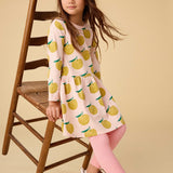 Pears Long Sleeve Skirted Dress