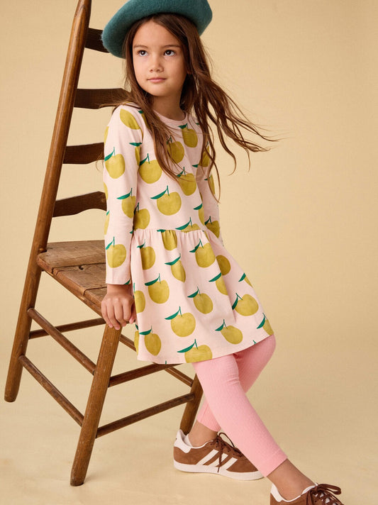 Pears Long Sleeve Skirted Dress