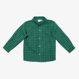 Jeffie Shirt, Green Holiday Plaid
