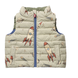 Reversible Riley Vest - Space Rocket