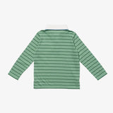 Parker Polo in Sage Fine Stripe