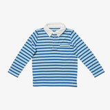 Parker Polo in Sky Blue Stripe