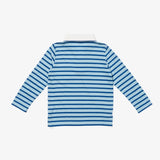 Parker Polo in Sky Blue Stripe