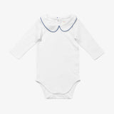 Peter Pan Onesie with Navy Piping