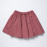 Corduroy Gianna Skirt with Horse Embroidery