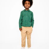 Jeffie Shirt, Green Holiday Plaid