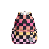 PREORDER STATE: Pink Checkerboard Kane DOUBLE POCKET Backpack