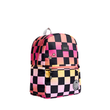 PREORDER STATE: Pink Checkerboard Kane DOUBLE POCKET Backpack