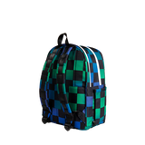PREORDER STATE: Blue Checker Board Kane DOUBLE POCKET Backpack