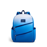 PREORDER STATE: Blue Diagonal Zipper DOUBLE POCKET Backpack