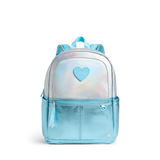 PREORDER STATE: Blue Iridescent DOUBLE POCKET Backpack