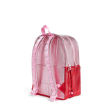 PREORDER STATE: Pink/Red Color Block Kane DOUBLE POCKET Backpack