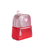 PREORDER STATE: Pink/Red Color Block Kane DOUBLE POCKET Backpack