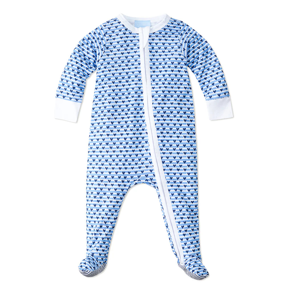 Blue Sailor Heart Onesie