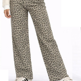 Leopard Wide Leg Pant