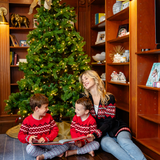 Red Kids Fair Isle Sweater