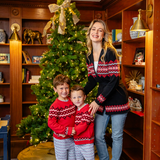 Red Kids Fair Isle Sweater