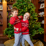 Red Kids Fair Isle Sweater