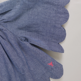 Scallop Misha Top-Chambray