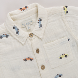 Jack Shirt- Vintage Car Embroidery