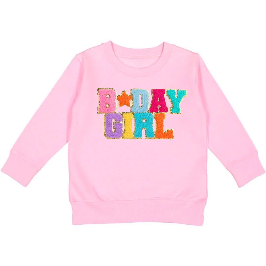 Birthday Girl Sweatshirt-Pink