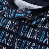 Baby's Pima Romper in Ski Trails