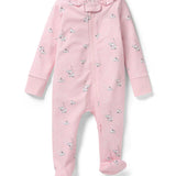 Baby's Pima Romper in Winter Skates