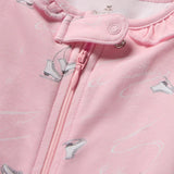 Baby's Pima Romper in Winter Skates