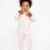 Ziggy Zip Romper in Rose ABCs
