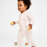 Ziggy Zip Romper in Rose ABCs