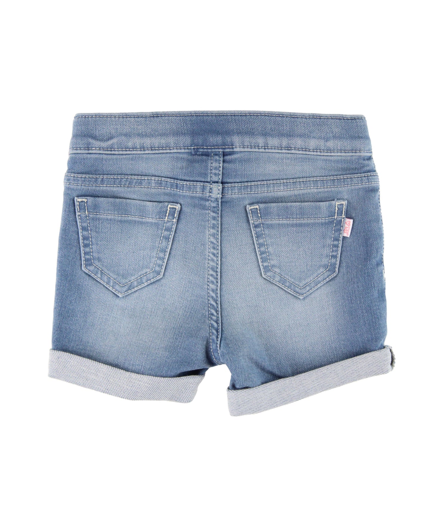 Light Wash Denim Girls' Stretch Shorts