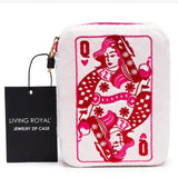Velvet Jewelry Zip Case Cherries